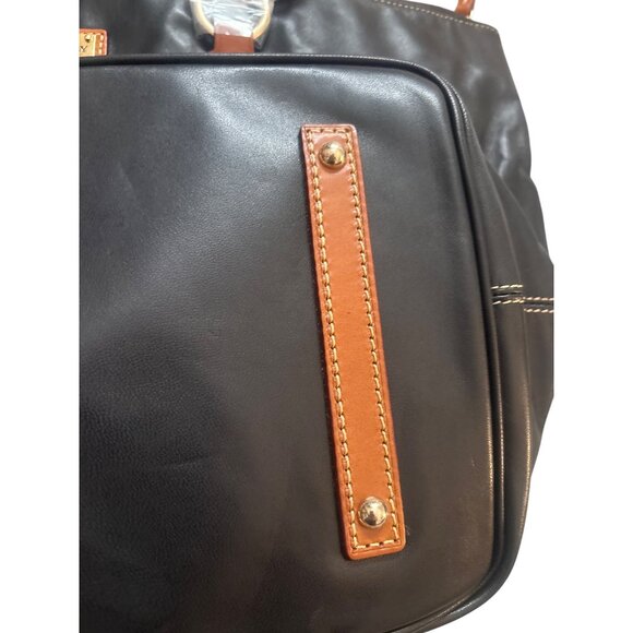 Dooney & Bourke O-Ring Shopper Black Leather Tote Bag NWT 5P832 BL $268 MSRP - Picture 12 of 15